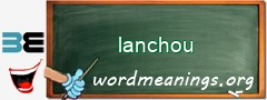 WordMeaning blackboard for lanchou